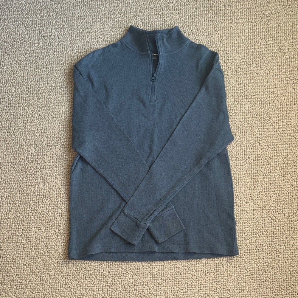 Old Navy Men's Zip-Up Sweater in Slate Blue